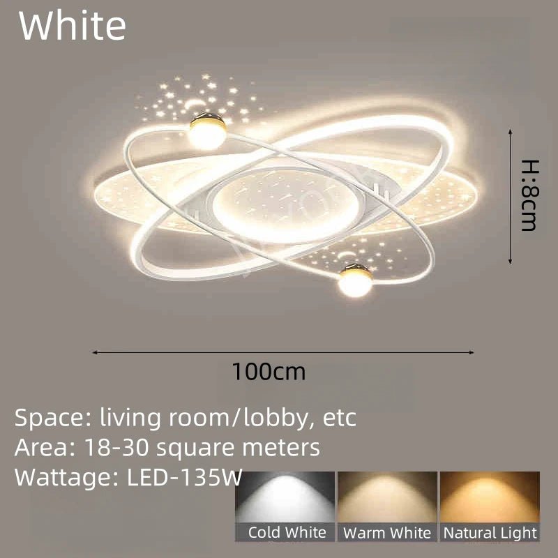 Lampe Enfant LED Moderne Suspension Fer Ciel Étoilé pour Chambre - Luminous Place