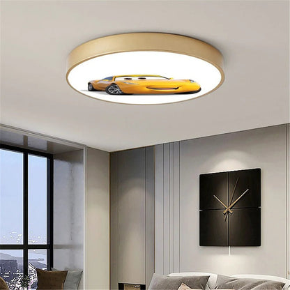 Lampe Enfant LED Plafonnier Rond Bleu Rose 36W - 48W Design Moderne - Luminous Place