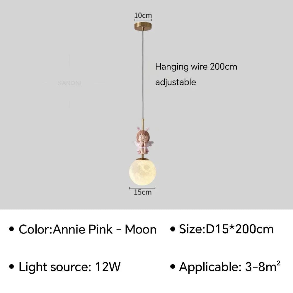 Lampe Enfant LED suspendue moderne en métal pour ambiance cosy - Luminous Place