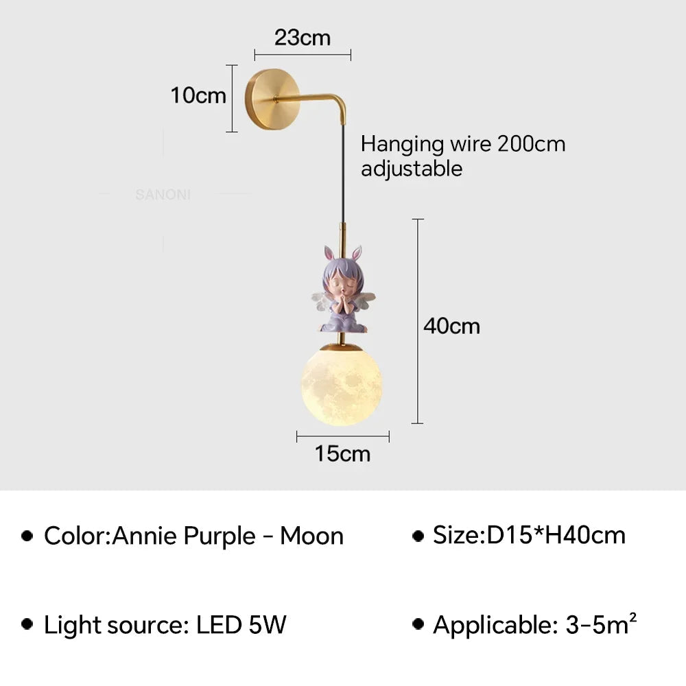 Lampe Enfant LED suspendue moderne en métal pour ambiance cosy - Luminous Place