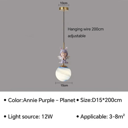 Lampe Enfant LED suspendue moderne en métal pour ambiance cosy - Luminous Place