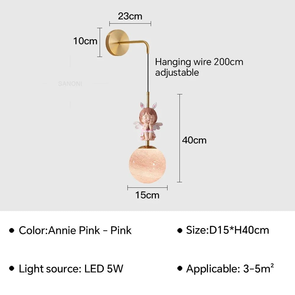 Lampe Enfant LED suspendue moderne en métal pour ambiance cosy - Luminous Place