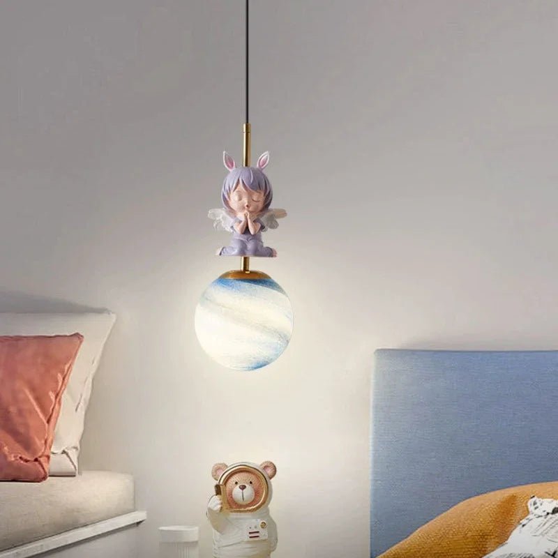 Lampe Enfant LED suspendue moderne en métal pour ambiance cosy - Luminous Place