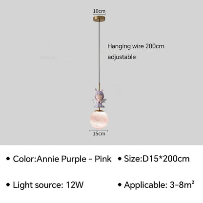 Lampe Enfant LED suspendue moderne en métal pour ambiance cosy - Luminous Place