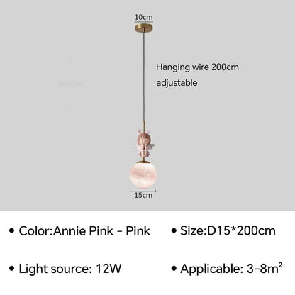 Lampe Enfant LED suspendue moderne en métal pour ambiance cosy - Luminous Place