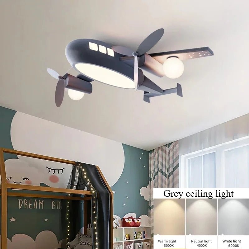 Lampe Enfant Lustre Avion LED Design Moderne et Minimaliste pour Chambre - Luminous Place