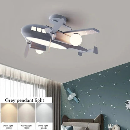 Lampe Enfant Lustre Avion LED Design Moderne et Minimaliste pour Chambre - Luminous Place