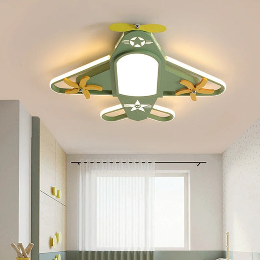 Lampe Enfant Lustre LED Moderne en Fer pour Chambre avec Lumière Chaude - Luminous Place