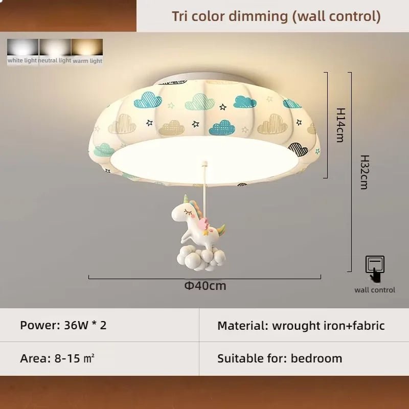 Lampe Enfant Lustre LED Moderne en Fer pour Chambre d'Enfant Cosy - Luminous Place