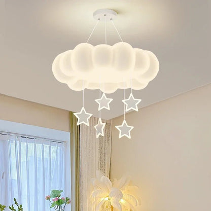 Lampe Enfant Lustre Nuage Moderne LED, Ambiance Chaleureuse et Minimaliste - Luminous Place