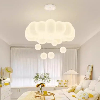Lampe Enfant Lustre Nuage Moderne LED, Ambiance Chaleureuse et Minimaliste - Luminous Place