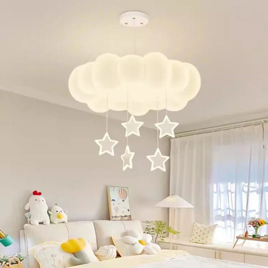 Lampe Enfant Lustre Nuage Moderne LED, Ambiance Chaleureuse et Minimaliste - Luminous Place