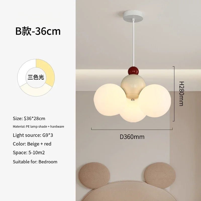 Lampe Enfant Lustre Suspendu Moderne en PVC pour Salle à Manger 2024 - Luminous Place