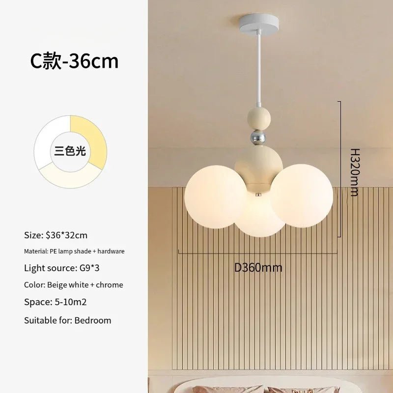 Lampe Enfant Lustre Suspendu Moderne en PVC pour Salle à Manger 2024 - Luminous Place