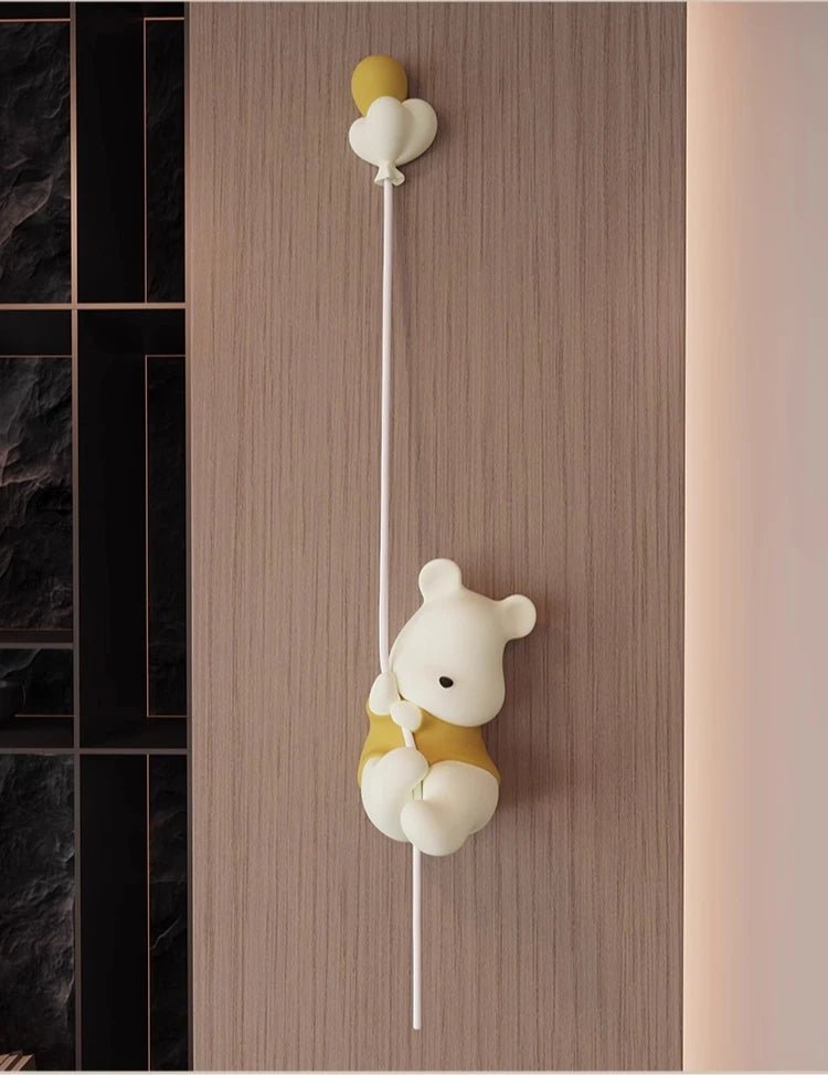 Lampe Enfant Murale LED Ours Nordique en Acrylique pour Chambre - Luminous Place