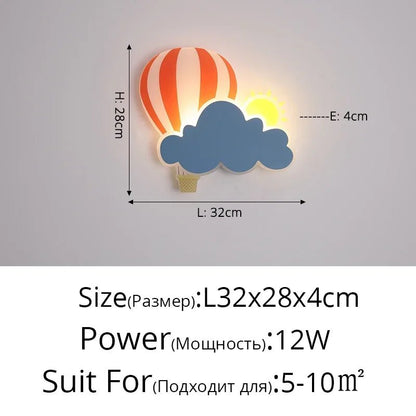 Lampe Enfant Murale Nuage Moderne en Aluminium, Lumière LED Ambiance Cosy - Luminous Place