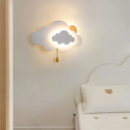 Lampe Enfant Murale Nuage Moderne en Aluminium, Lumière LED Ambiance Cosy - Luminous Place