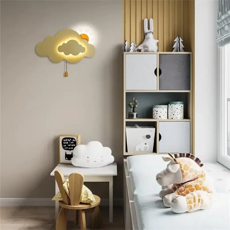 Lampe Enfant Murale Nuage Moderne en Aluminium, Lumière LED Ambiance Cosy - Luminous Place
