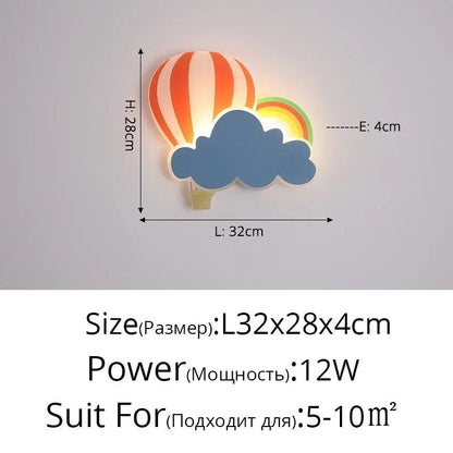 Lampe Enfant Murale Nuage Moderne en Aluminium, Lumière LED Ambiance Cosy - Luminous Place