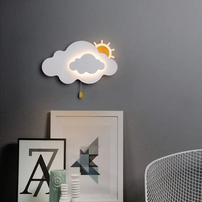 Lampe Enfant Murale Nuage Moderne en Aluminium, Lumière LED Ambiance Cosy - Luminous Place