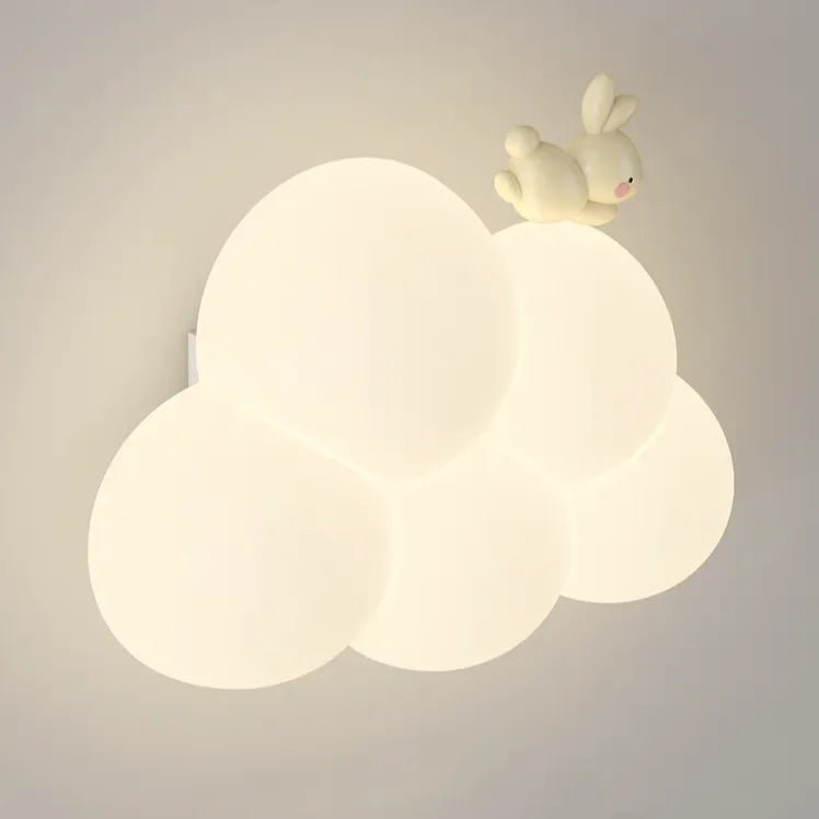 Lampe Enfant Nuage Crème Style Cartoon Applique Murale LED à Lumière Chaude - Luminous Place