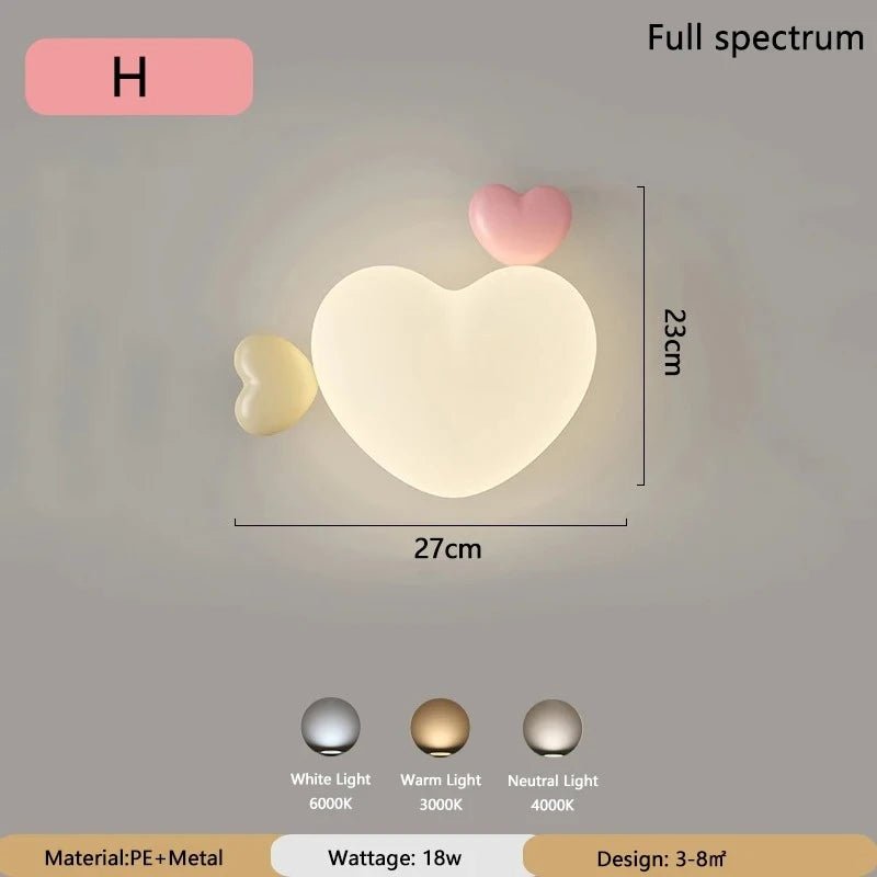 Lampe Enfant Nuage Crème Style Cartoon Applique Murale LED à Lumière Chaude - Luminous Place