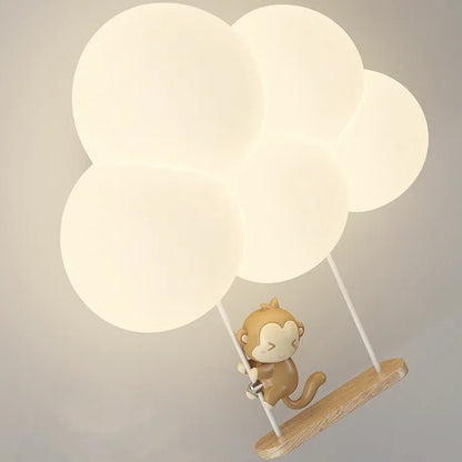 Lampe Enfant Nuage Crème Style Cartoon Applique Murale LED à Lumière Chaude - Luminous Place