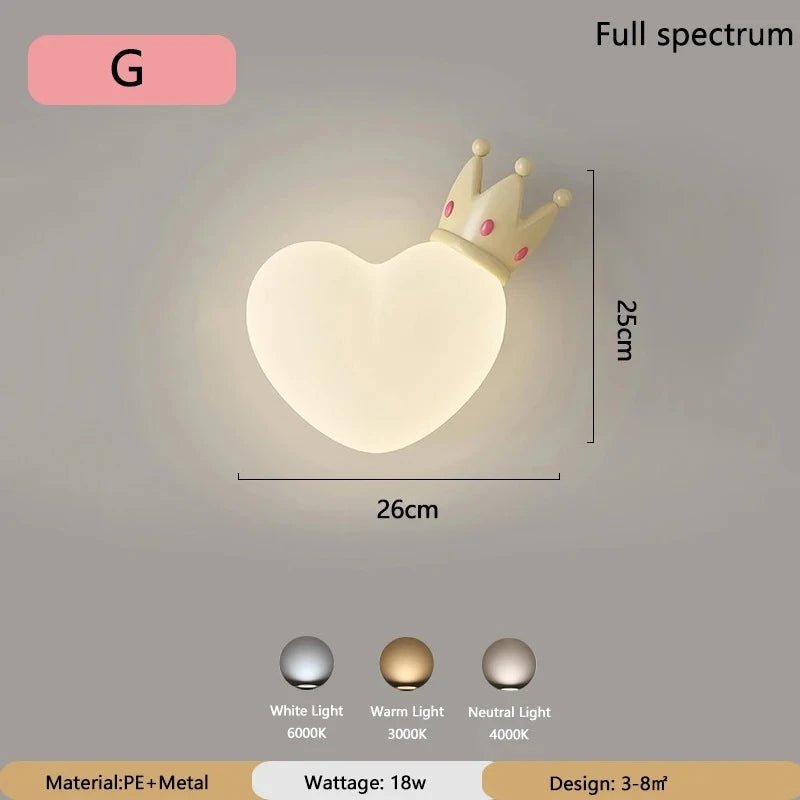 Lampe Enfant Nuage Crème Style Cartoon Applique Murale LED à Lumière Chaude - Luminous Place