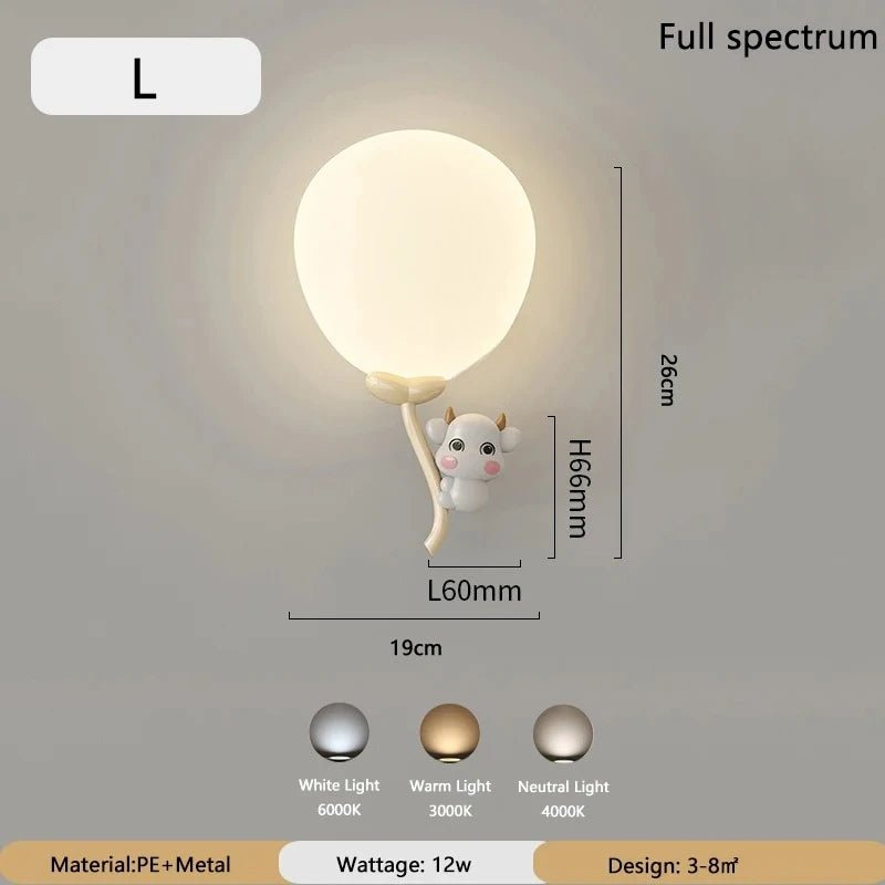 Lampe Enfant Nuage Crème Style Cartoon Applique Murale LED à Lumière Chaude - Luminous Place