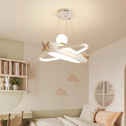 Lampe Enfant Plafonnier Avion LED Spectre Complet Protection Yeux - Luminous Place