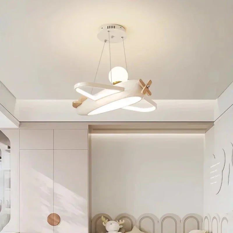 Lampe Enfant Plafonnier Avion LED Spectre Complet Protection Yeux - Luminous Place