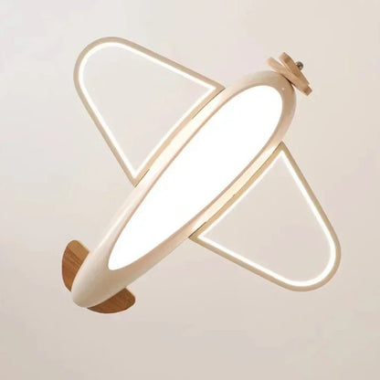 Lampe Enfant Plafonnier Avion LED Spectre Complet Protection Yeux - Luminous Place