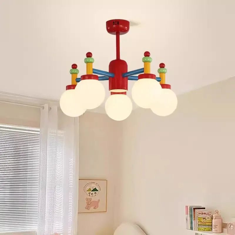 Lampe Enfant Plafonnier Coloré Rétro Memphis, Lumière Chaude et Romantique - Luminous Place