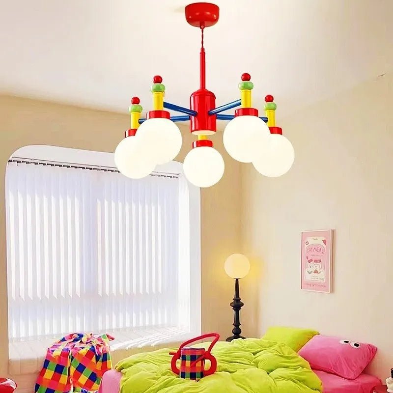 Lampe Enfant Plafonnier Coloré Rétro Memphis, Lumière Chaude et Romantique - Luminous Place