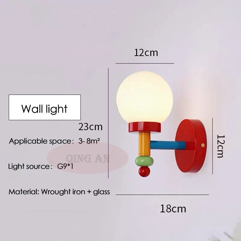 Lampe Enfant Plafonnier Coloré Rétro Memphis, Lumière Chaude et Romantique - Luminous Place