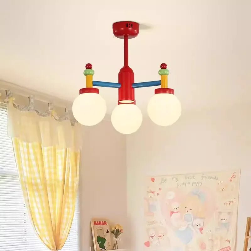 Lampe Enfant Plafonnier Coloré Rétro Memphis, Lumière Chaude et Romantique - Luminous Place