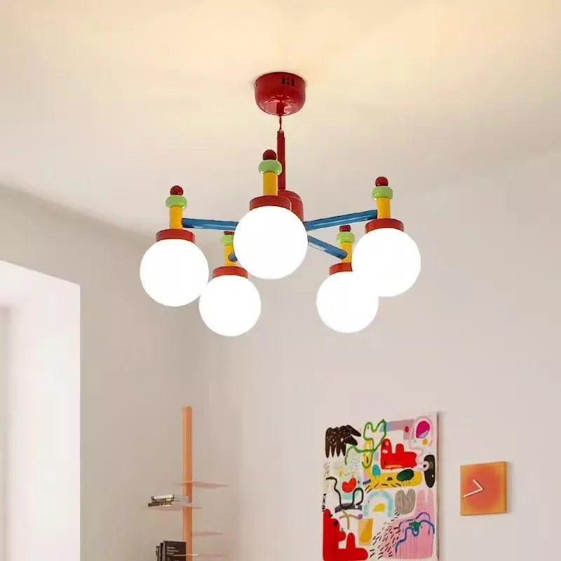 Lampe Enfant Plafonnier Coloré Rétro Memphis, Lumière Chaude et Romantique - Luminous Place