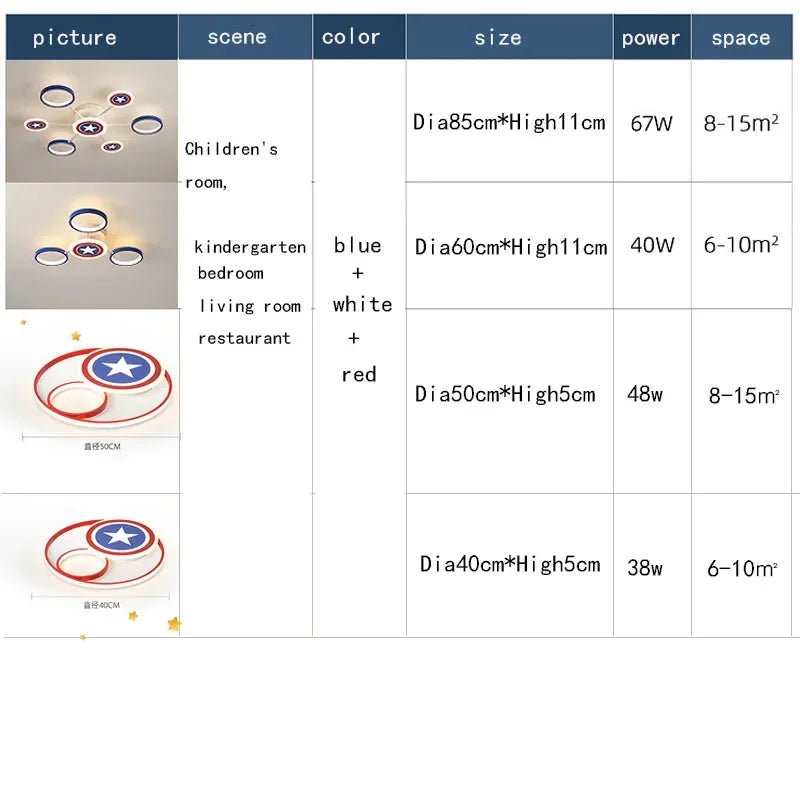 Lampe Enfant Plafonnier LED à lumière chaude pour chambre d'enfant, luminaire intérieur design en métal et acrylique - Luminous Place