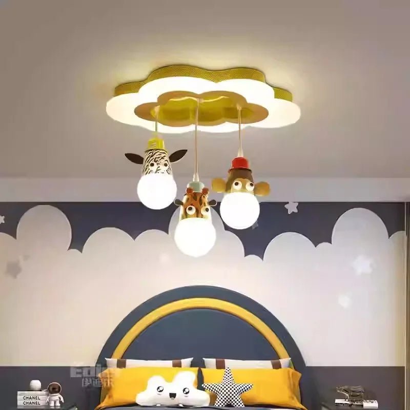 Lampe Enfant Plafonnier LED Animaux Créatif pour Chambre d’Enfants - Luminous Place