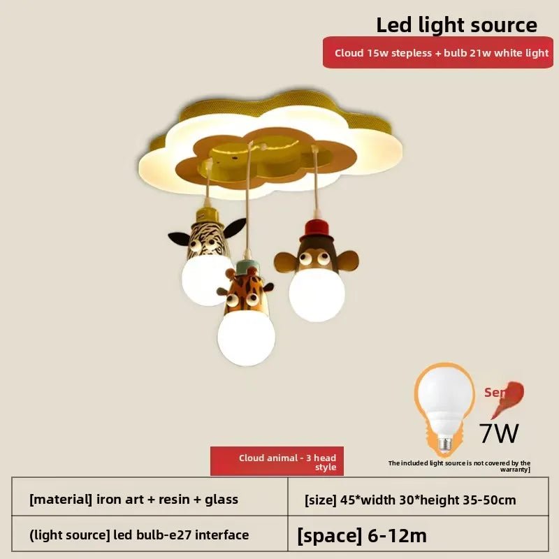Lampe Enfant Plafonnier LED Animaux Créatif pour Chambre d’Enfants - Luminous Place