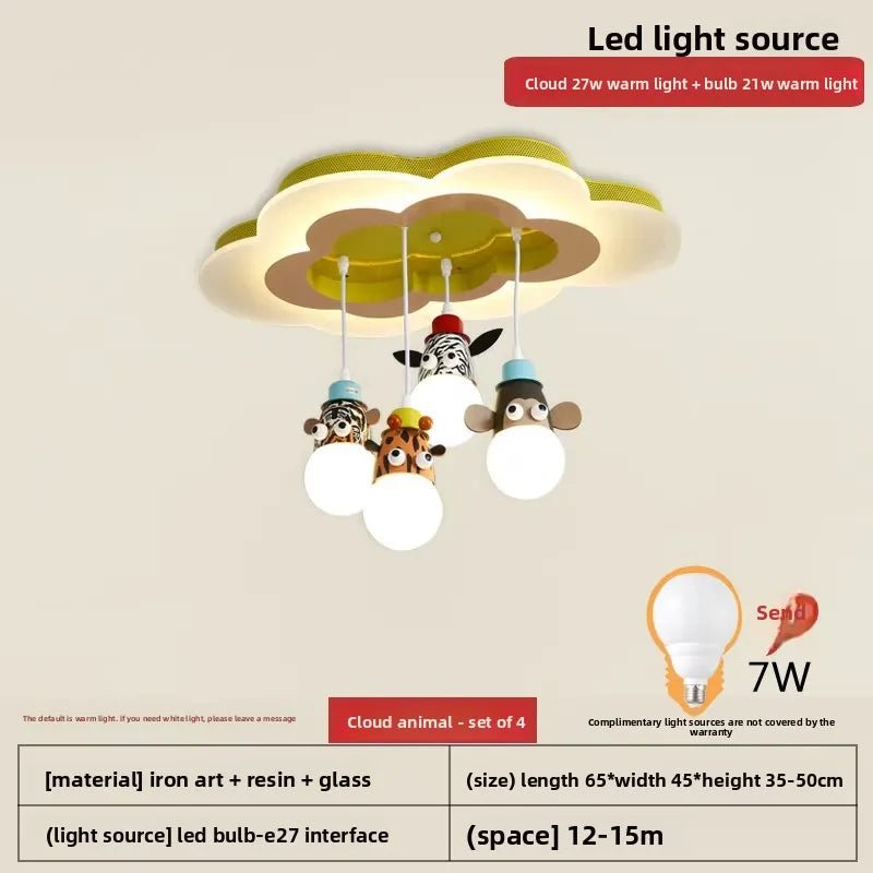 Lampe Enfant Plafonnier LED Animaux Créatif pour Chambre d’Enfants - Luminous Place