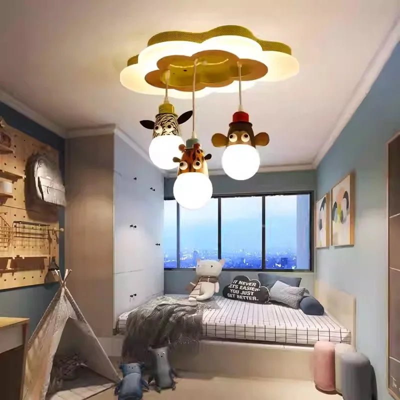 Lampe Enfant Plafonnier LED Animaux Créatif pour Chambre d’Enfants - Luminous Place