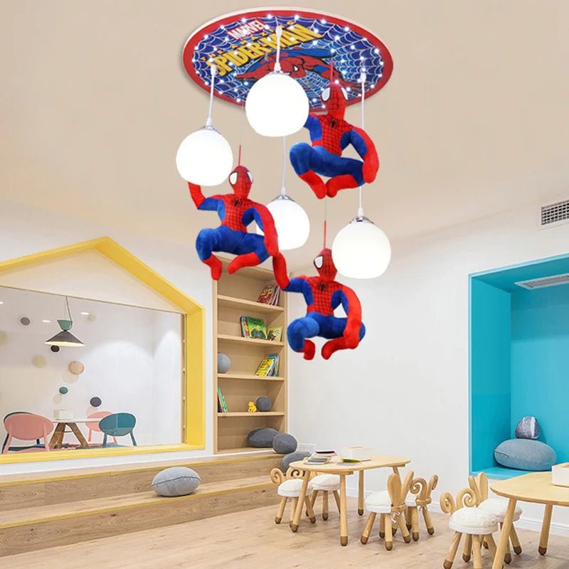 Lampe Enfant Plafonnier LED Design Nik en Bois et Verre Dépoli, Ambiance Chaleureuse - Luminous Place