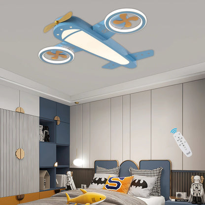 Lampe Enfant Plafonnier LED Dimmable Télécommande Design Contemporain - Luminous Place