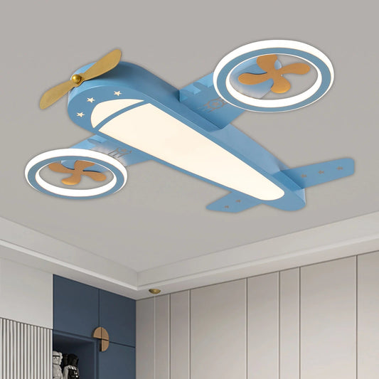 Lampe Enfant Plafonnier LED Dimmable Télécommande Design Contemporain - Luminous Place