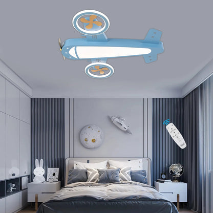 Lampe Enfant Plafonnier LED Dimmable Télécommande Design Contemporain - Luminous Place