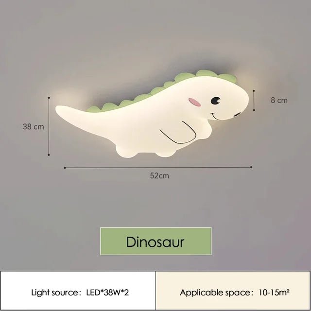Lampe Enfant Plafonnier LED Dinosaure Design Moderne Lumière Chaude - Luminous Place