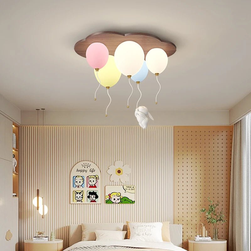 Lampe Enfant Plafonnier LED en Bois Design Romantique Ambiance Chaleureuse - Luminous Place