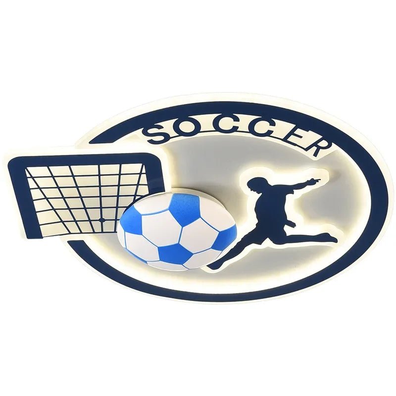 Lampe Enfant Plafonnier LED Football Moderne en Métal et Acrylique - Luminous Place