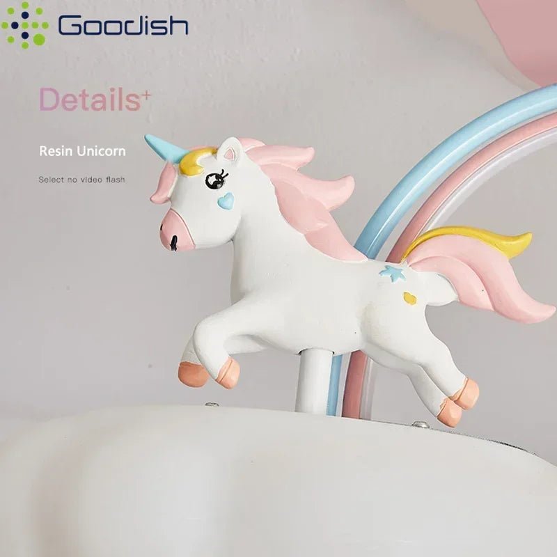 Lampe Enfant Plafonnier LED Licorne Moderne Nordique Ambiance Chaleureuse - Luminous Place